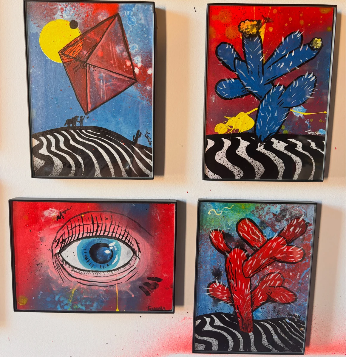 Instagram post by Eric Tonzola: Mini Originals $20 each - find me at @switchboardstudios_andgallery DM me for time I’ll be in my studio there. These are available