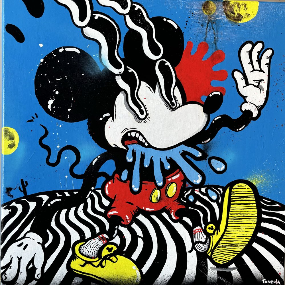 A surreal character painting by Eric Tonzola.